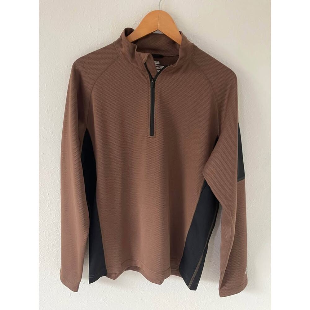 Men’s Obermeyer Athletic Sport Long Sleeve Bamboo 1/4 Zip Pullover Size Large